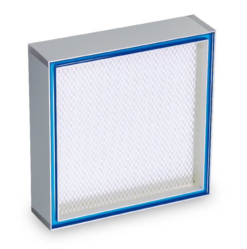 HEPA filter HS-Mikro SF-AL – EN 1822 H14 / ISO 29463 ISO 40H HS-Mikro SF-AL HEPA filter with gel seal ISO 29463 H14 for cleanrooms and pharmaceutical production