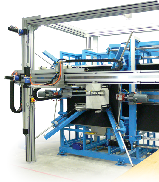 Scan test rig EN 1822 / ISO 29463 – HS-Luftfilterbau GmbH Scan test rig for HEPA and ULPA filters according to EN 1822 and ISO 29463 at HS-Luftfilterbau GmbH